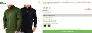 Danish Endurance softshell jas - winddicht & waterafstotend voor €15,99 bij Outlet46