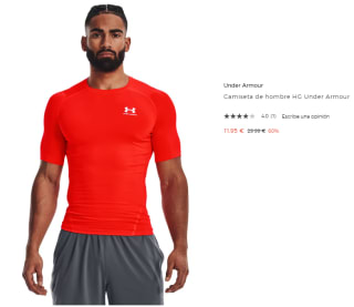 Camiseta de hombre Under Armour HG por 11.95€