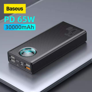 Carregador portátil da Baseus com carga de 30.000mAh - R$ 440,03