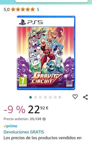 Gravity Circuit PS5 por 22,92€.
