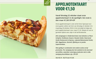 Punt Appelnotentaart voor €1,50 bij La Place