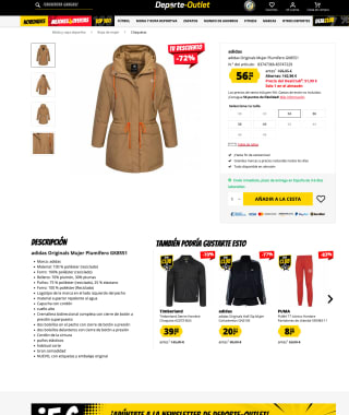 Plumifero Adidas Originals Mujer 30% Plumón por 56,99€