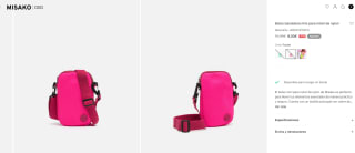 Bolso bandolera mini para móvil de nylon por 8€