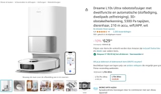 Dreame L10S Ultra Robotstofzuiger met dweilfunctie voor €529,41 bij Amazon