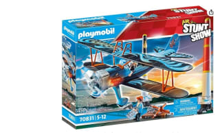 Set Playmobil Air Stuntshow 70831 Biplano Phoenix, Avión de Juguete con Sonido de Motor por 41,37€