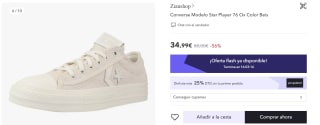 zapatillas Converse Modelo Star Player 76 Ox Color Beis por 26,24€