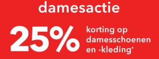 25% korting op damesschoenen en -kleding bij Scapino
