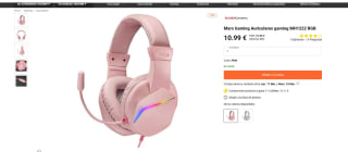 Mars Gaming Auriculares gaming MH1222 RGB por 10,99€
