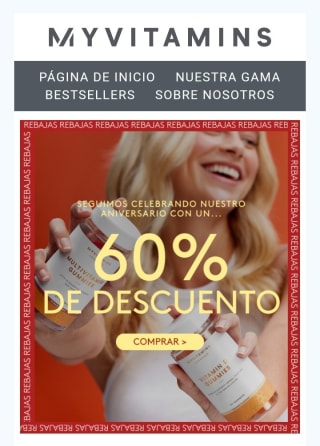 -60% de Descuento en Myvitamins.