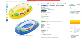 Marca Bestway barca hinchable por 3,50€
