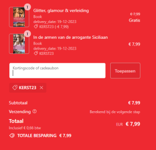 1+1 gratis op alles van Harlequin