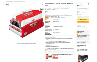 Estrella del Sur Cerveza Pack de 24 Botellas 25cl por 7,97€