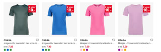 2 Osaga UV kids shirts voor €10 bij Scapino