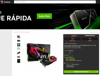 Placa Gráfica da Colorful, modelo GeForce RTX 3060 de 12GB - R$ 1.829