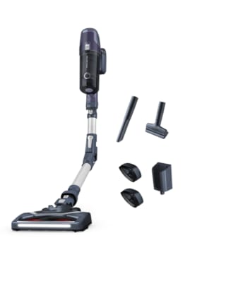 Aspirador escoba - Rowenta RH6848WO X-pert 6.60 Flex Allergy Care, 3 en 1, Multisuperficie, 100 W, Hasta 45 min. autonomía, 0.55 L, Lila y Gris por 185€