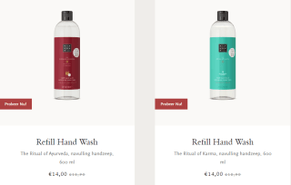 Refill je Rituals handzeep voor €14