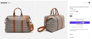 Priya bolsa fin de semana estampada con bandolera extraíble de Misako por 17,50€