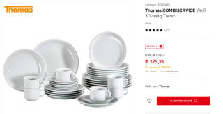 Thomas starterset Trend 30-Delig.voor €126 bij xxxlutz in Duitsland