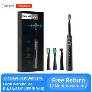 Cepillo de dientes Fairywill eléctrico sónico adulto por 7,90€