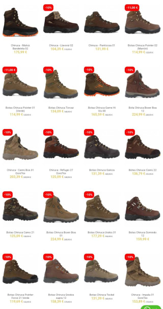 -10% en Chiruca desde Zapattu.