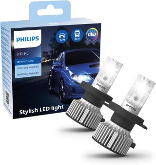 Philips Ultinon Pro3021 Led-autokoplamp (H4), koud wit licht bij 6.000 K, 2 stuks voor €32,95 bij Ibood