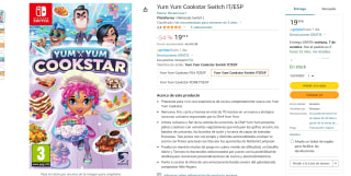 videojuego Yum Yum CookStar para Nintendo Switch. por 19,99€