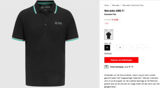 Mercedes-Amg Petronas Fanwear Mens Classic Polo voor €15,50 bij Fuelforfans