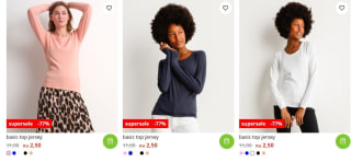 Diverse kleding vanaf €2,50 bij Terstal