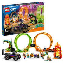 LEGO CITY Stuntz dubbele looping stuntarena (60339) voor €69,98 bij Intertoys
