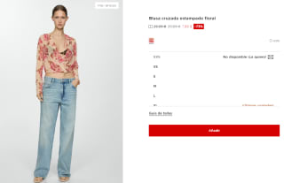 Blusa cruzada con estampado floral para Mujer por 7.99€