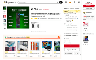 Mando para TV Fire Stick de 3ª generación por 2,75€
