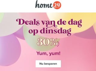 Deals van de dag met 30% korting bij Home24