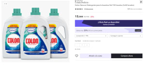 Pack 3 Colon Nenuco Detergente para la lavadora Gel 102 lavados en total por 11,25€