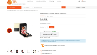 Samsung galaxy Z Flip3 8GB 128GB 6.7' 5G beige v2 por 540,61€