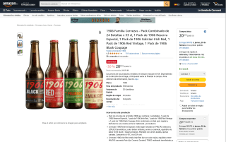 Pack Combinado de 24 Botellas Cerveza 1906 por 20,63€