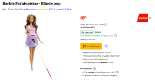 Barbie Fashionistas Blinde Pop voor €8,45 bij Bol