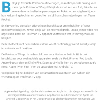 Bekijk Pokémon-afleveringen, animatiespecials en nog veel meer op de Pokémon TV-app