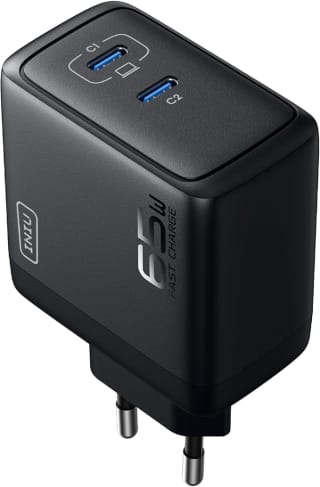 INIU 65W USB C Cargador De Alimentación, 2 puertos USB C-USB C adaptador de corriente por 13,99€