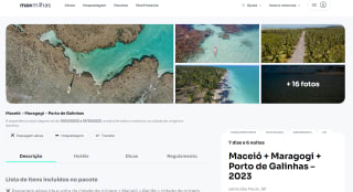 Pacote de Viagem para Maceió, Maragogi e Porto de Galinhas durante 7 dias e 6 noites - R$ 3.499
