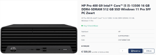 HP Pro 400 G9 i5 pc voor €712,69 bij Beat-it