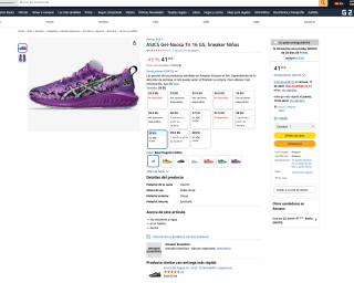 Zapatillas Asics Gel-Noosa Tri 16 GS moradas desde 41,49€