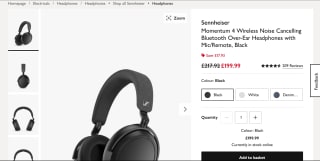 Sennheiser Momentum 4 Wireless Headphones - £199.99