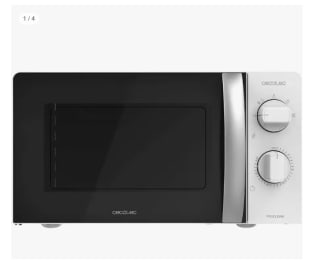 ProClean 2010. Microondas con 700W de Potencia, 20L de Capacidad, Tecnología 3DWave, Modo Descongelación, 6 Niveles de Potencia, Temporizador 30 mins, Diseño Compacto por 45.91€ (Cuenta Nueva 33.91€)