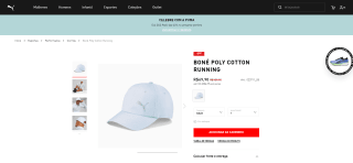 Boné Puma, modelo Poly Cotton Running - R$ 69,90