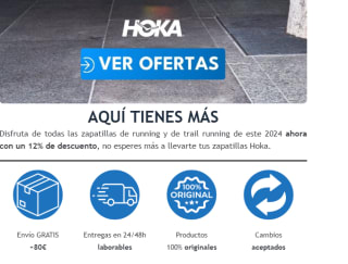 12% dto en zapatillas running y de trail marca Hoka desde totalSport