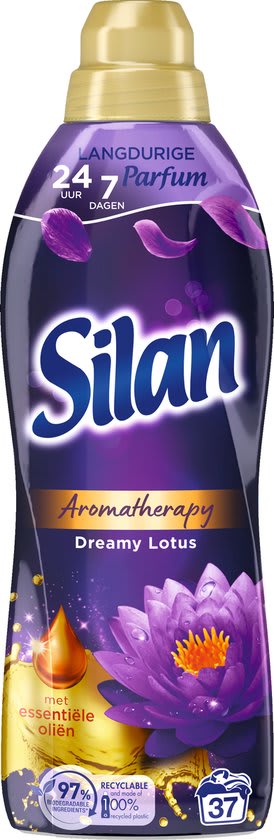12x 37 wasbeurten Silan wasverzachter Dreamy Lotus voor €23,95 bij Bol