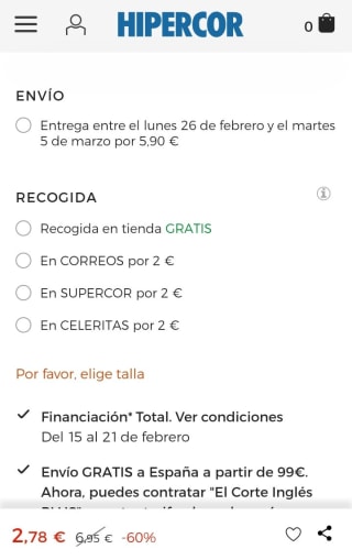 Camiseta térmica de niños Boomerang por 2,78€.