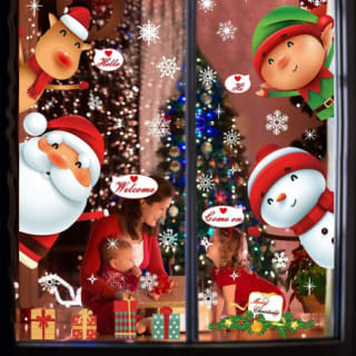 Pegatinas de Ventana con motivos Navideños por 1.49€