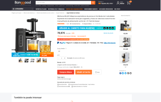 Licuadora de prensado en frío Blitzhome BH-JC01 por 58,70€