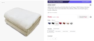 Hasta 30% + 30% EXTRA descuento en ropa de cama ofertazas